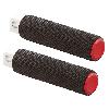 KNURLED FUSION FOOTPEGS - RED