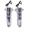 FORKINI LOWER FORK LEG COVERS WITH LIGHTS (BLACK OR CHROME)