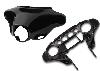 BAGGER BROTHERS 1997-2013 HARLEY-DAVIDSON® INNER OUTER BATWING FAIRING - VIVID BLACK