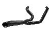BAGGER BROTHERS BLACK SIDEWINDER EXHAUST FITS 2017 AND NEWER HARLEY-DAVIDSON FLH TOURING BLACK 2-INTO-1 EXHAUST SYSTEM