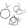 APE HANGER CABLE KIT FOR HONDA VT1100ACE (SILVER) with CHOKE