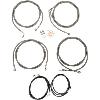 COMPLETE STAINLESS CABLE KIT FOR TOURING MODELS 17-20 W/ ABS