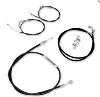APE BAR CABLE KIT FOR KAWASAKI VOYAGER -BLACK FINISH