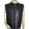 Men's Premium Cowhide Leather Zip Front Vest