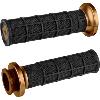 INDIAN HART-LUCK SIGNATURE V-TWIN LOCK-ON™ GRIPS (BLACK / BRONCE)