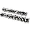 MUZZLE BRAKE RIGID FOOT PEGS (CHROME OR BLACK)