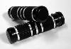 BLACK KNURLED GROOVED CUSTOM GRIPS TBW 08-UP 