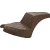 STEP UP SEAT - DRIVER/PASSENGER LATTICE STITCH - BROWN FOR CHIEF 2022-UP