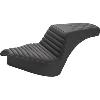 STEP UP SEAT - DRIVER TUCK AND ROLL/PASSENGER LATTICE STITCH - BLACK FOR CHIEF 2022-UP