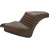 STEP UP SEAT - DRIVER TUCK AND ROLL/PASSENGER LATTICE STITCH - BROWN FOR CHIEF 2022-UP