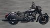 SLIP-ON BLACK EXHAUST FOR 2014-UP SOFT INDIAN BAGGERS