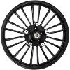 ATLANTIC PRECISION CAST 3D WHEEL FOR 88-22 TOURING MODELS (21 x 3.5) SOLID BLACK