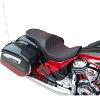 LOW PROFILE TOURING SEAT - DOUBLE DIAMOND - RED - SOLAR REFLECTIVE LEATHER