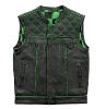 CHECKER MOTORCYCLE VEST-GREEN