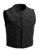 LOWSIDE CANVAS - MEN'S MOTORCYCLE CANVAS VEST (BLACK)