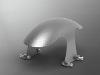 METAL FENDER FOR 19 INCH FRONT WHEEL INCL. MOUNTING PARTS
