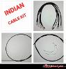 CABLE KIT FOR INDIAN CHIEF / CHIEFTAIN / ROADMASTER / SPRINGFIELD WITH ABS (BLACK FINISH)