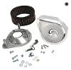 NOTCHED TEARDROP AIR CLEANER KIT FOR SUPER E & G CARBS ON 1966-84 BIG TWINS W/5 GAL TANKS