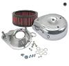 S&S® TEARDROP AIR CLEANER KIT CHROME COVER FOR 1995-'16 HD® EFI BIG TWINS W/S&S® SINGLE BORE TB