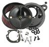 S&S® STEALTH AIR CLEANER KIT WITHOUT COVER FOR 2003-'17 HD® MODELS, USING THE S&S® 66MM THROTTLE HOG