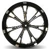 FAT FRONT WHEEL HIGH ROLLER FOR 180 TIRE - INDIAN CHALLENGER & PURSUIT