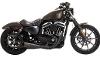 2-INTO-1 UPSWEEP EXHAUST SYSTEM - STAINLESS STEEL - BLACK FOR SPORTSTER 14-22