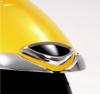 BLACK HIGH GLOSS FRONT FENDER MEDALLION FOR HONDA 01-UP GL ALL 1800 