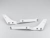 HONDALINE CHROME BACKREST/REAR CARRIER MOUNTING BRACKETS FOR AERO 750