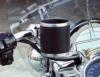 LEATHER CUP HOLDER HANDLEBAR CLAMP MOUNT 