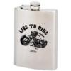 MAXAM 8 oz STAINLESS STEEL HIP FLASK WITH SCREW DOWN CAP