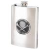 MAXAM 8oz STAINLESS STEEL FLASK WITH EMBOSSED GOLF EMBLEM