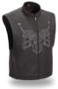 LEATHER RACEWAY SKULL VEST