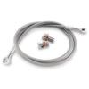 STAINLESS STEEL FINISH SINGLE BRAKE LINE KIT FOR FXDWGI 06 DYNA WIDE GLIDE