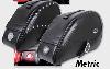 RIDIG-MOUNT SPECIFIC-FIT TEARDROP SADDLEBAGS WITH INTEGRATED LED MARKER LIGHTS FOR SUZUKI 05-08 M50 BOULEVARD/ 01-04 VL800 VOLUSIA/ 05-09 C50 BOULEVARD 