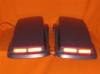 OEM SADDLEBAGS LIDS WITH RED AND AMBER LIGHTS