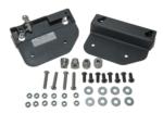 QUICK RELEASE SADDLEBAG BRACKETS FOR SOFTAILS 2006 FXST, FXSTB, FXSTS and 2007 FLSTF WITH HARD MOUNT BACKREST