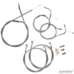 CABLE KIT FOR 16" HANDLEBARS (SUZUKI M109R 06-UP) STAINLESS OR BLACK