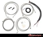 COMPLETE CABLE KIT FOR STREETGLIDE - ROADGLIDE 14 & UP WITH ABS (INCLUDES ELECTRICAL) STAINLESS-BLACK OR MIDNIGHT FINISH