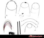 CABLE KIT FOR TOURING FLHR/I/CI/S/SI & FLTR (W/ CRUISE) 02-06 (STAINLESS STEEL)