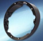 BLACK HEADLIGHT WEDGE BEZEL FOR HARLEY DAVIDSON TOURING MODELS 92-UP WITH SINGLE HEADLIGHT INCLUDING ROAD KING