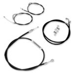 APE HANGER CABLE KIT- BLACK FOR HONDA VT1300 SABRE ONLY