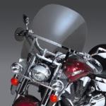 SWITCHBLADE 2-UP CLEAR WINDSHIELD VTX 1300C V-STAR 650/950/1100 CLASSIC (QUICK RELEASE)