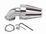 POWER FLOW AIR CLEANER KIT WITH CHROME ELBOW / STRAIGHT SLOTS