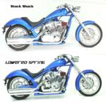 HONDA FURY STANDARD LOWERED REAR SPRING (LESS THAN 215 POUNDS)