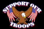 SUPPORT OUR TROOPS FLAG 6" x 9" 