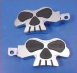 SKULL FACE FOOTPEG SET MALE MOUNT FOR HARLEY ONLY OR HIGHWAY PEGS FOR ALL BIKES (See description) 