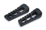 RIOT FOOTPEGS SATIN BLACK - PAIR (Bike Specific Splined Adapter Required)