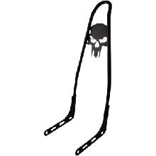 ONE-PIECE 25" SKULL SISSY BAR FOR SOFTAIL 18-20