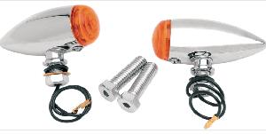CHROME BULLET LIGHT KIT/ SMOOTH (PAIR)