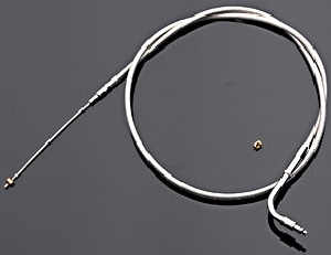 STAINLESS THROTTLE CABLE PULL FOR YAMAHA XVS1100 V-STAR CLASSIC/SILVERADO 00-09